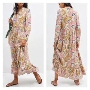 Anthropologie Mare Mare Lynda Tiered Maxi Dress
